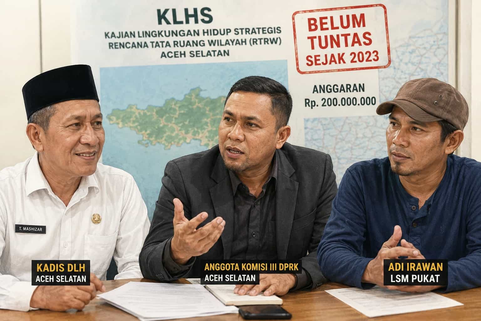 DPRK Sorot KLHS Aceh Selatan Tak Tuntas, Kadis DLH sibuk Bantah Tuduhan Fiktif