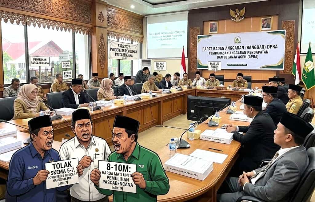 Perang Dingin Pokir APBA 2027: Nasdem-PKB Melawan, Parnas Tiarap, Fraksi PA Diduga ‘Aman’ di Jalur Belakang