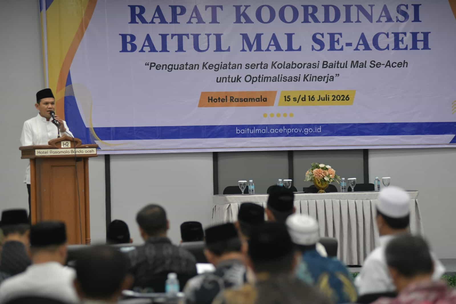 Buka Rakor se-Aceh, Wagub Dek Fadh Tekankan Transparansi Pengelolaan Zakat oleh Baitul Mal