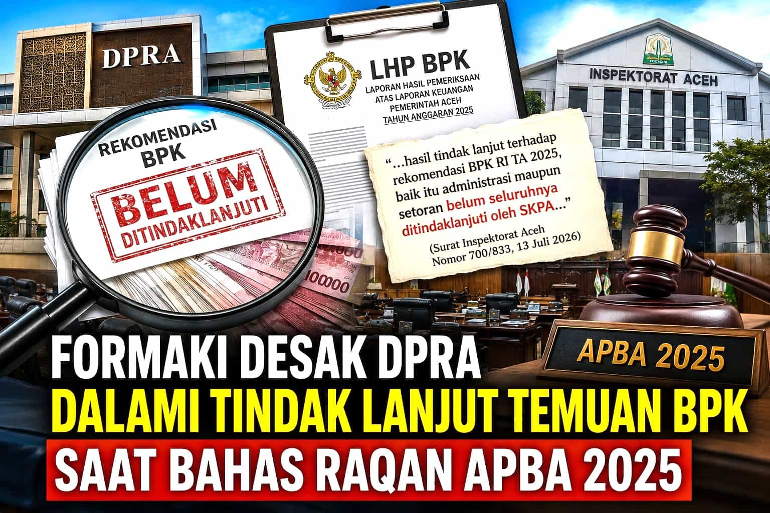 FORMAKI Desak DPRA Dalami Tindak Lanjut Temuan BPK Saat Bahas Raqan Pertanggungjawaban APBA 2025