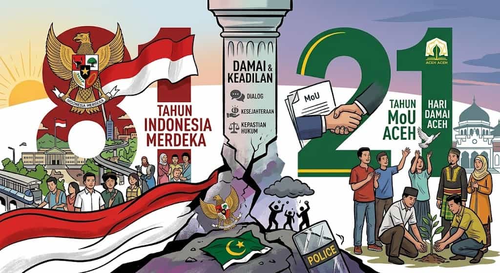 81 Tahun Indonesia Merdeka dan 21 Tahun MoU Aceh: Menguji Kedewasaan Merawat Damai