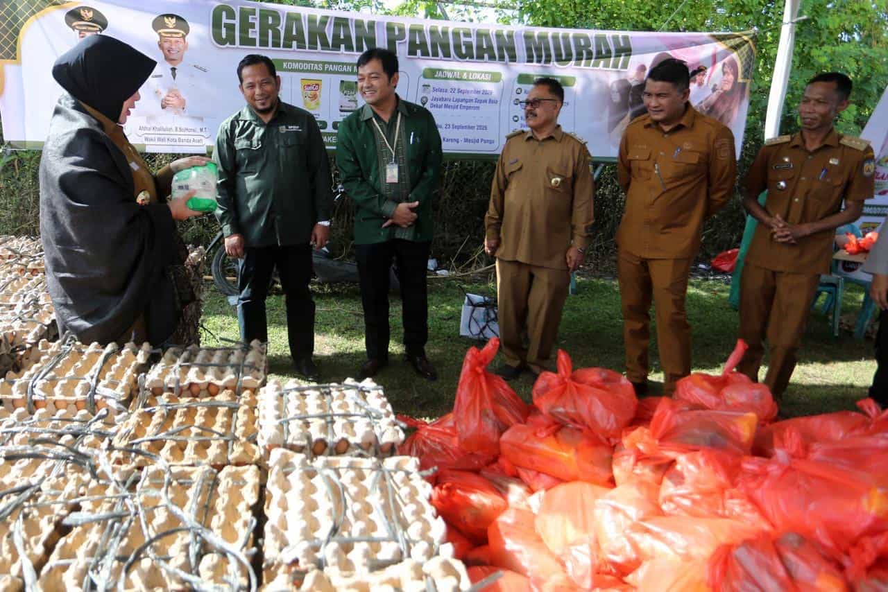 Pemko Banda Aceh Gelar Gerakan Pangan Murah di Jaya Baru, Paket Pangan Disubsidi Jadi Rp170 Ribu