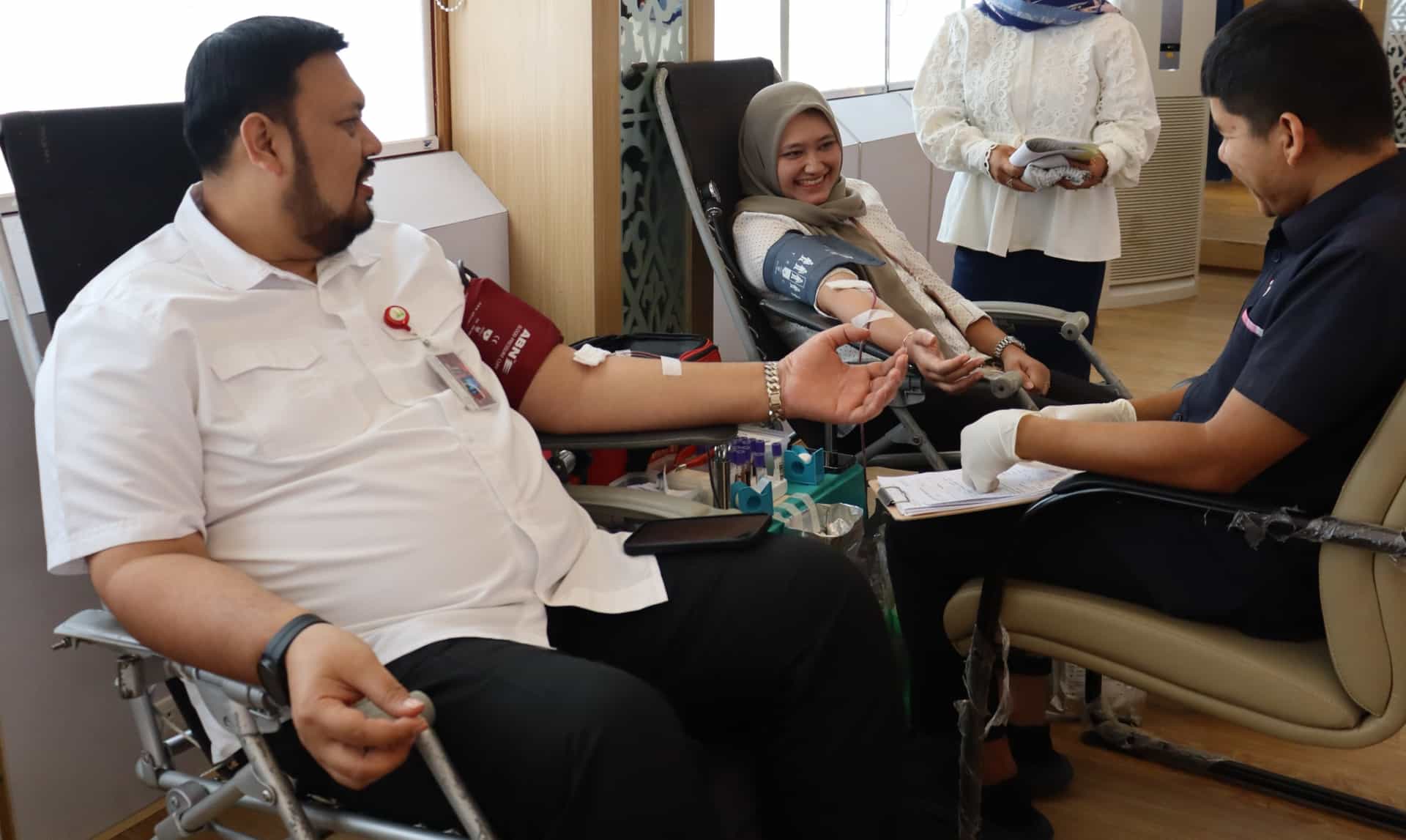 Aksi donor darah ASN Dinas Perkim Aceh, Rabu, 28 Januari 2026, mengumpulkan 46 kantong darah.