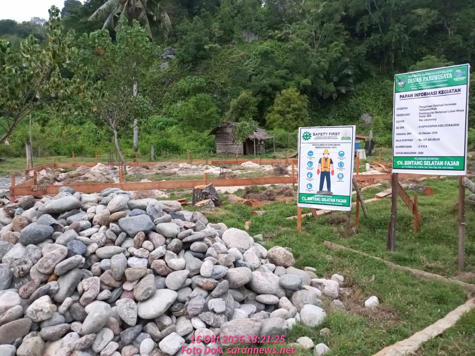 Proyek DOKA di Pantai SBB Labuhanhaji Terancam Mangkrak: Lahan dan Akses Jalan masih Milik Pribadi Warga?