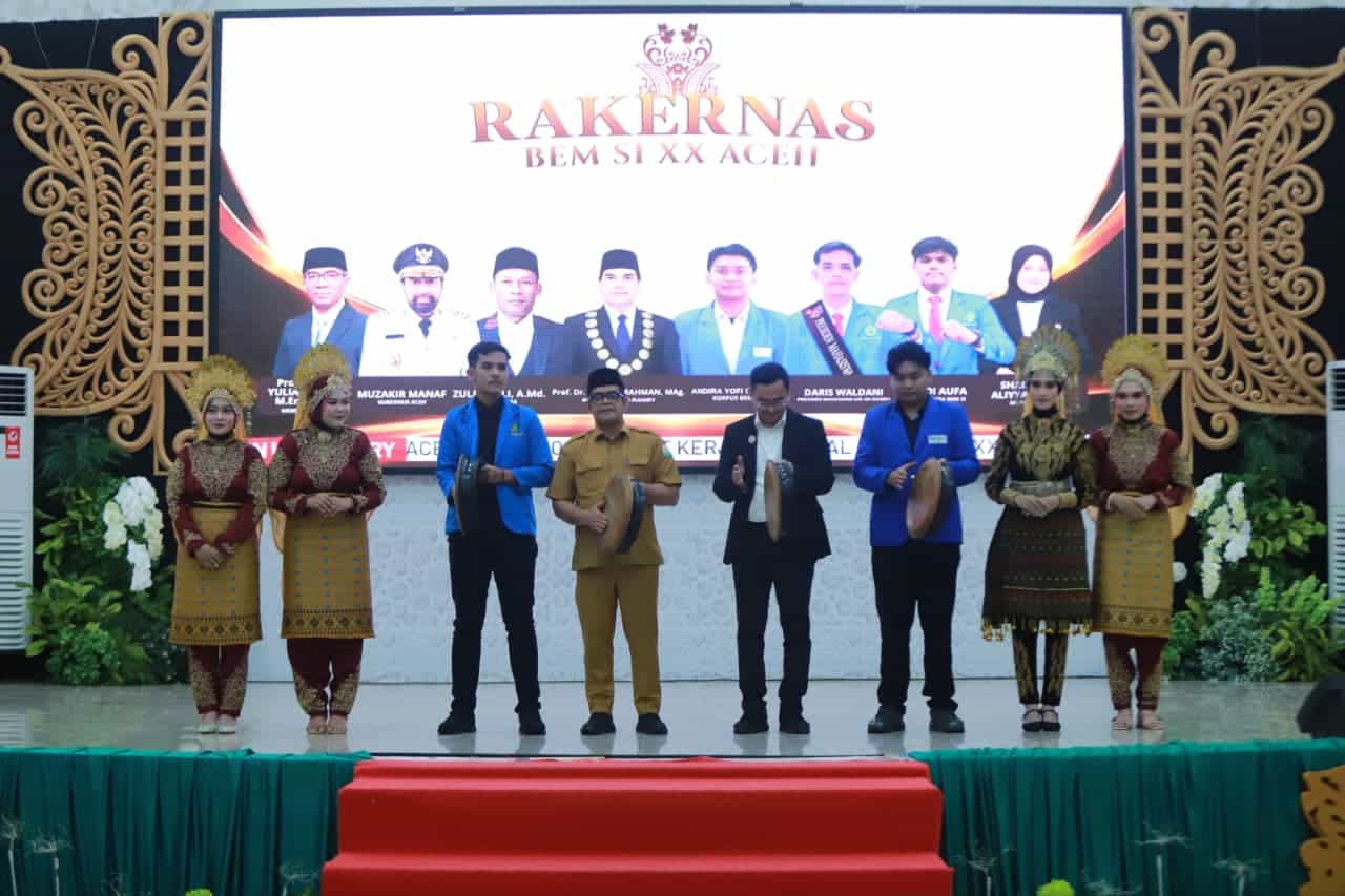 Buka Rakernas XX BEM SI 2026, Pj Sekda Aceh Taufik Dorong Mahasiswa Jadi Mitra Strategis Pembangunan