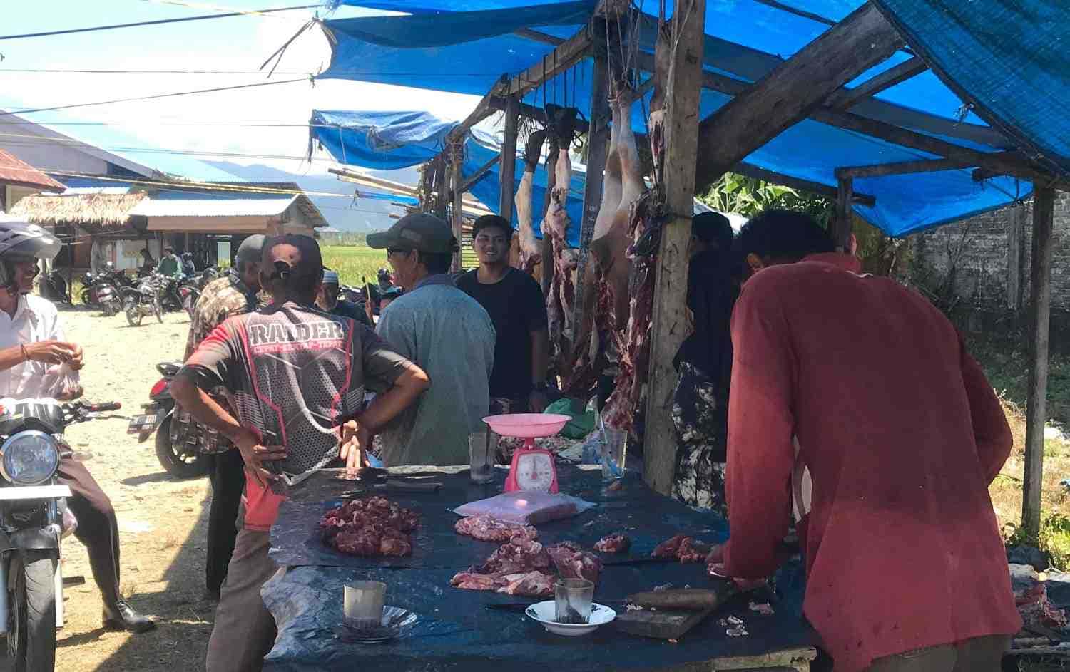 Meugang, Harga Daging Di Aceh Selatan Rp.200 Ribu Per Kilo 