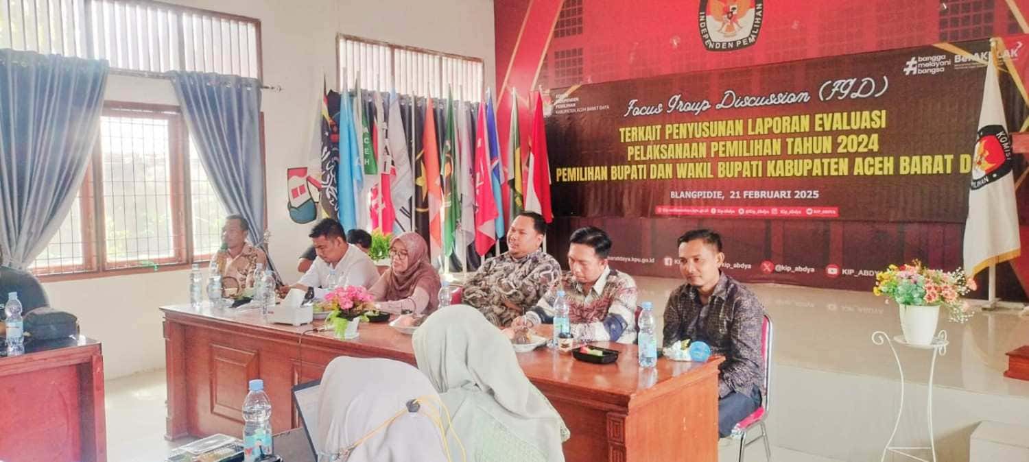 KIP Abdya Gelar FGD, Mantan Bawaslu Sorot Mekanisme Rekrut Ad-hoc
