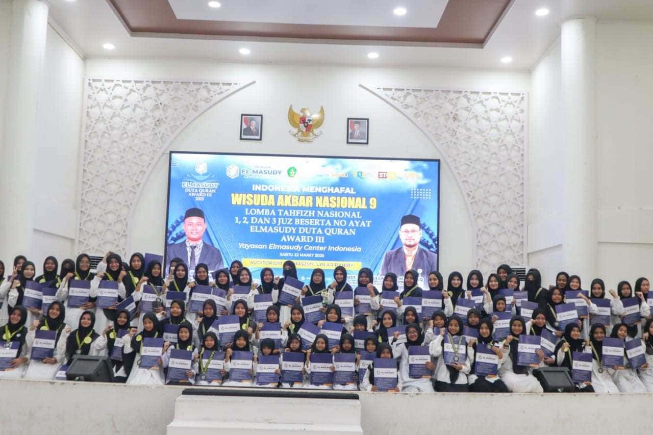 Yayasan Elmasudy Center Indonesia Sukses Wisuda 550 Orang Santri