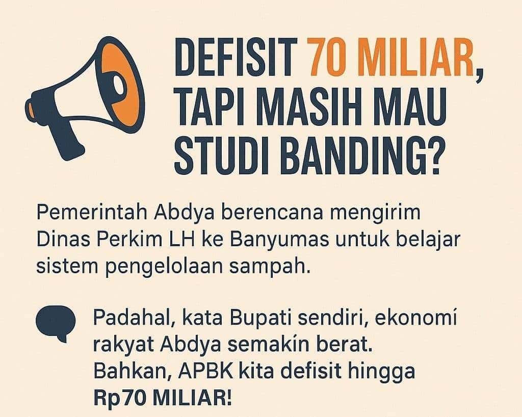 Kondisi Keuangan Abdya ‘Sakit’, Bupati Safar Malah Wacana Kirim Dinas Perkim LH ke Jawa Tengah