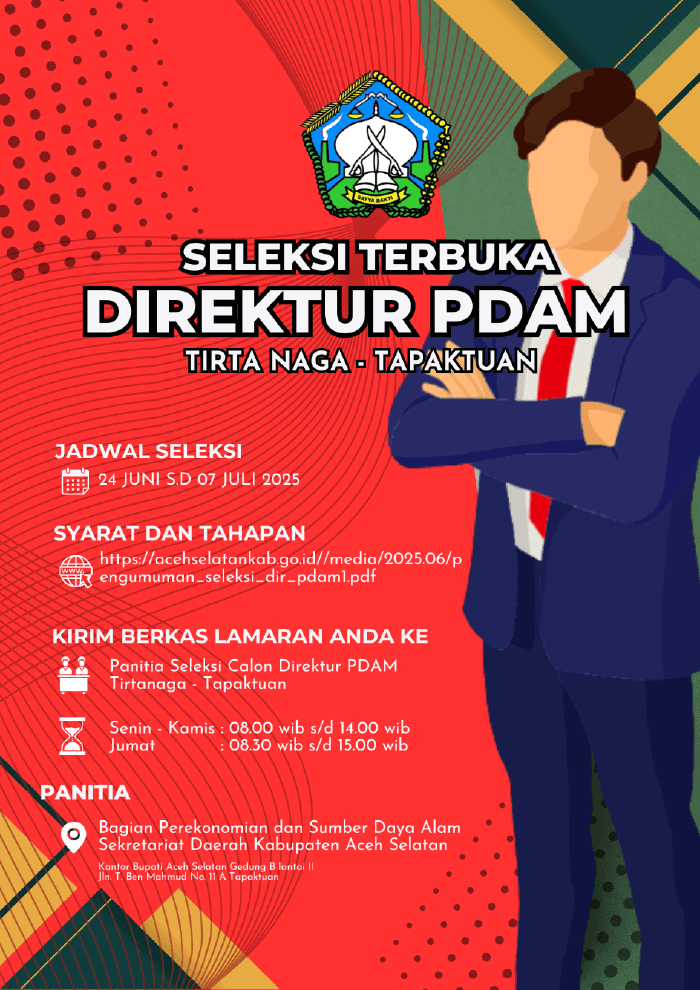 Mengawal Seleksi Direktur PDAM Tirta Naga Aceh selatan, Ujian Keterbukaan di Tengah Bayang-Bayang Polemik