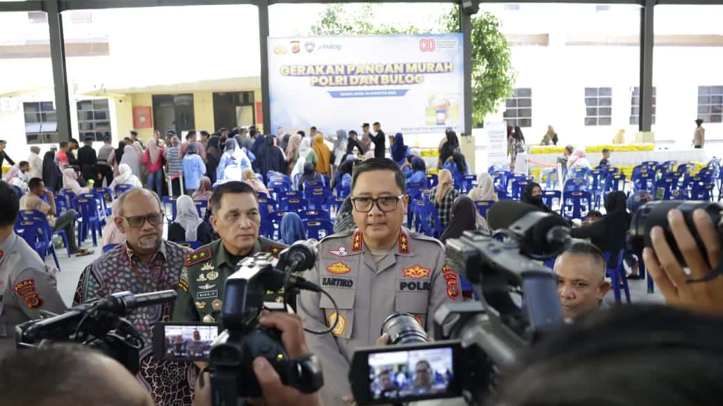 Polda Aceh dan Polres Jajaran Salurkan 65,5 Ton Beras Murah Lewat GPM