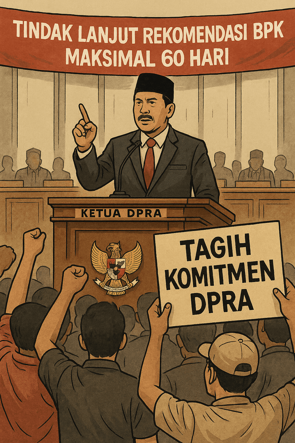 FORMAKI dan ALMAPA Tagih Komitmen DPRA untuk Desak Eksekutif Tindak Lanjut Rekomendasi BPK TA 2024