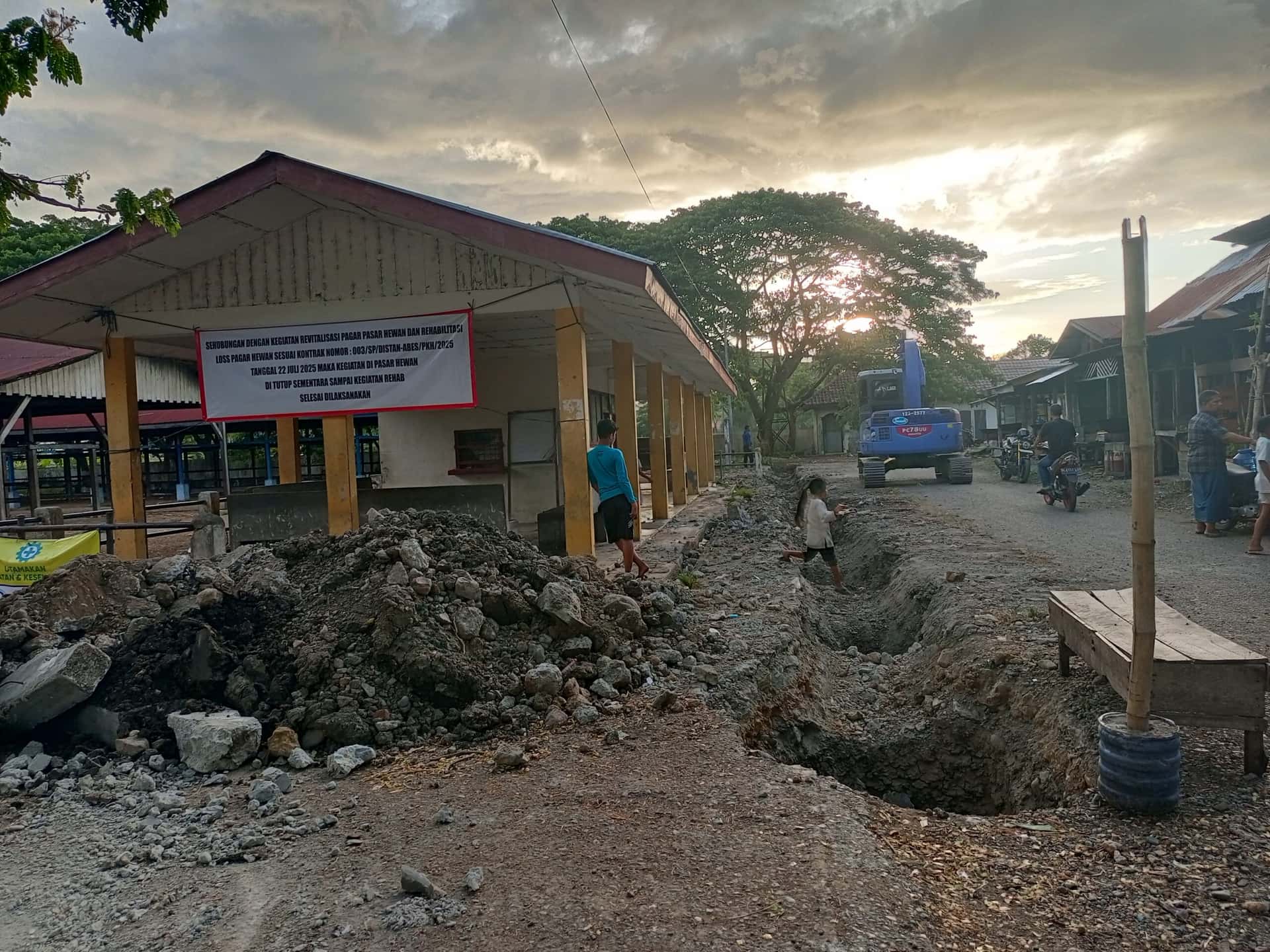 Revitalisasi Pagar Pasar Hewan Aceh Besar Dimulai, Proyek Mencakup Pembangunan Loket dan Rehab Kantor
