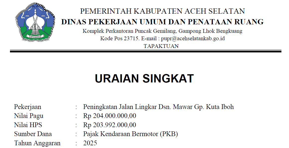 Dikebut 9 Hari: Proyek Jalan “Kejar Tayang” di Labuhanhaji Barat Senilai Rp 204 Juta Dipertanyakan