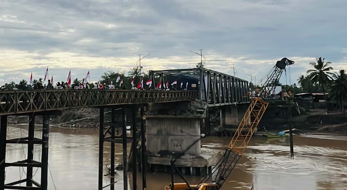 DARURAT: Alas Rusak, Jembatan Bailey Kuta Blang Ditutup Sore Ini, Kendaraan Dialihkan ke Awe Geutah
