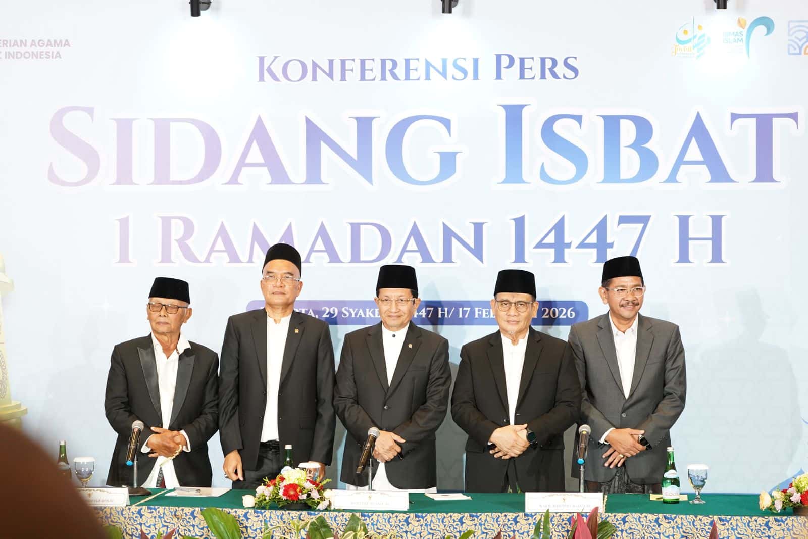 Pemerintah Tetapkan 1 Ramadan 1447 H Jatuh pada hari Kamis 19 Februari 2026