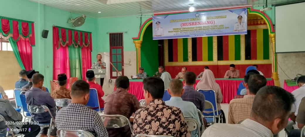 Forum Musrenbang Digelar, Wadah Aspirasi Pembangunan Masyarakat Kluet Utara