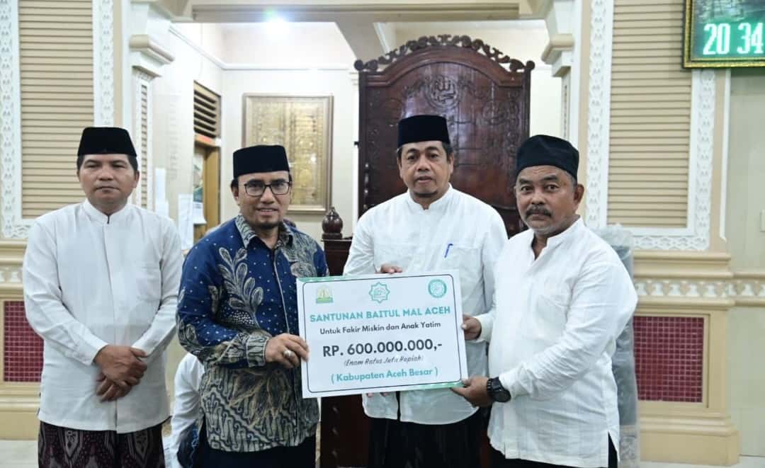 Aceh Besar Terima Santunan Rp600 Juta dari Baitul Mal Aceh, Distribusi Diminta Transparan dan Tepat Sasaran