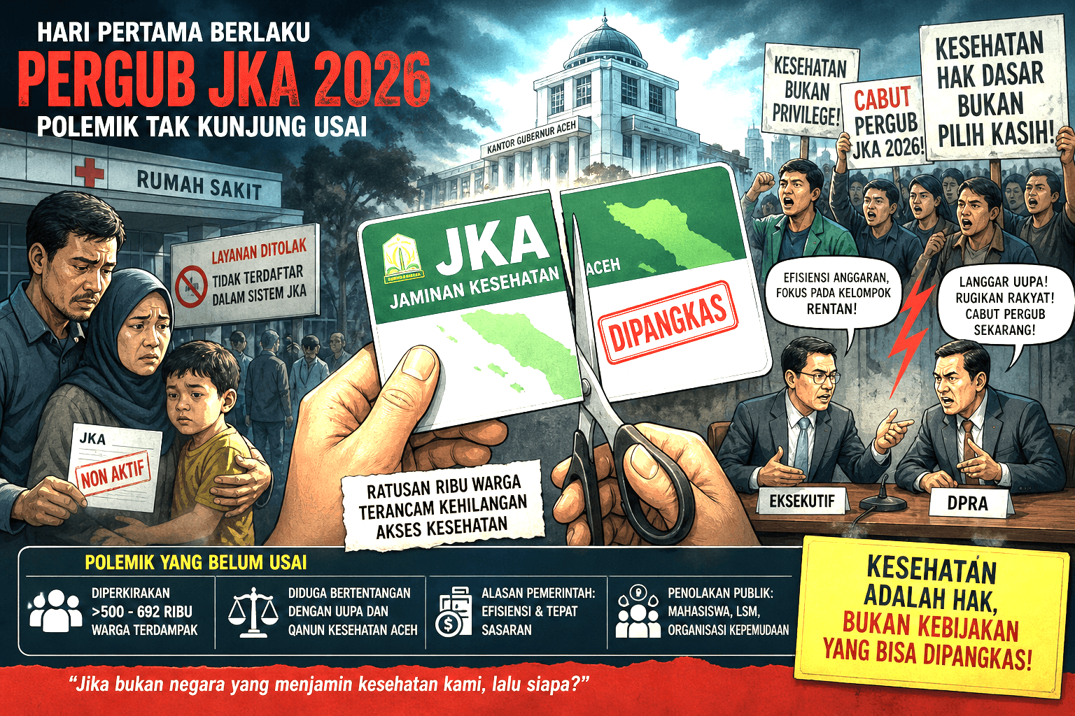 Ketika Negara Mundur Selangkah dari Rakyat: Ujian Besar JKA di Hari Pertama
