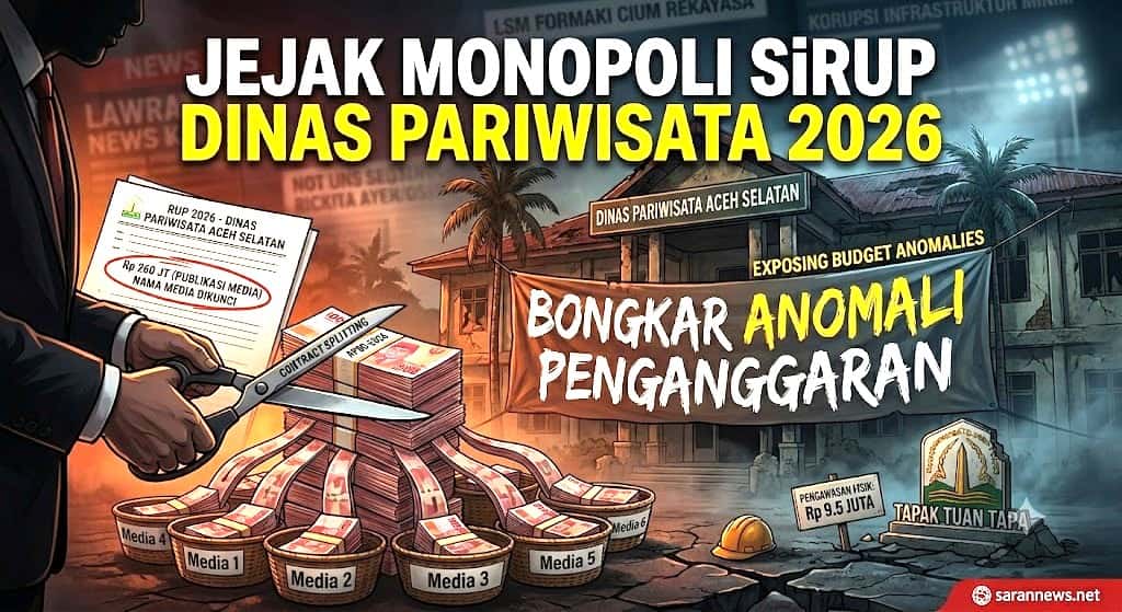 DINAS PARIWISATA ACEH SELATAN TERCIDUK “KUNCI” NAMA MEDIA DI DOKUMEN ANGGARAN 2026, DAN ANCAMAN KORUPSI MEMBAYANGI