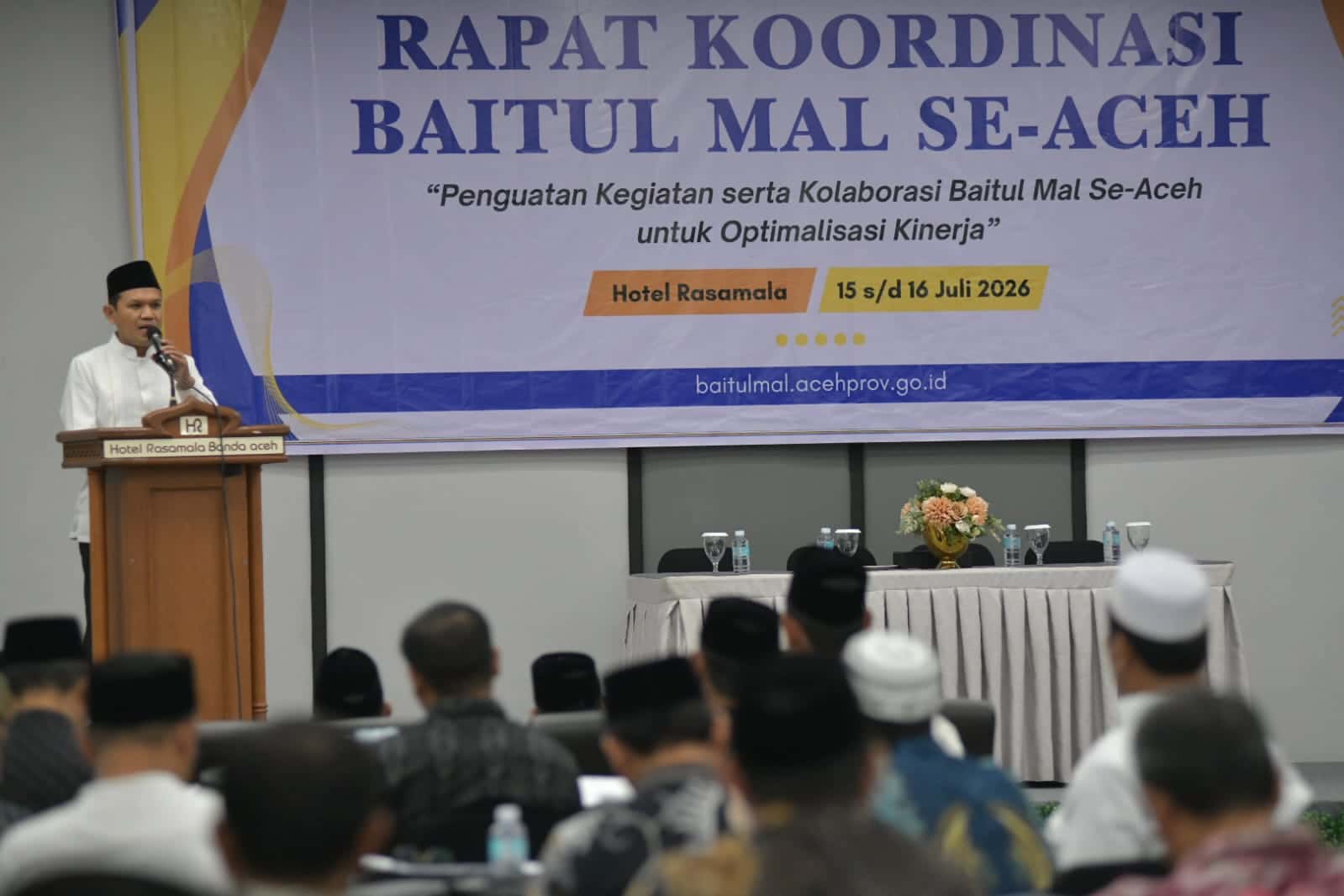 Buka Rakor se-Aceh, Wagub Dek Fadh Tekankan Transparansi Pengelolaan Zakat oleh Baitul Mal