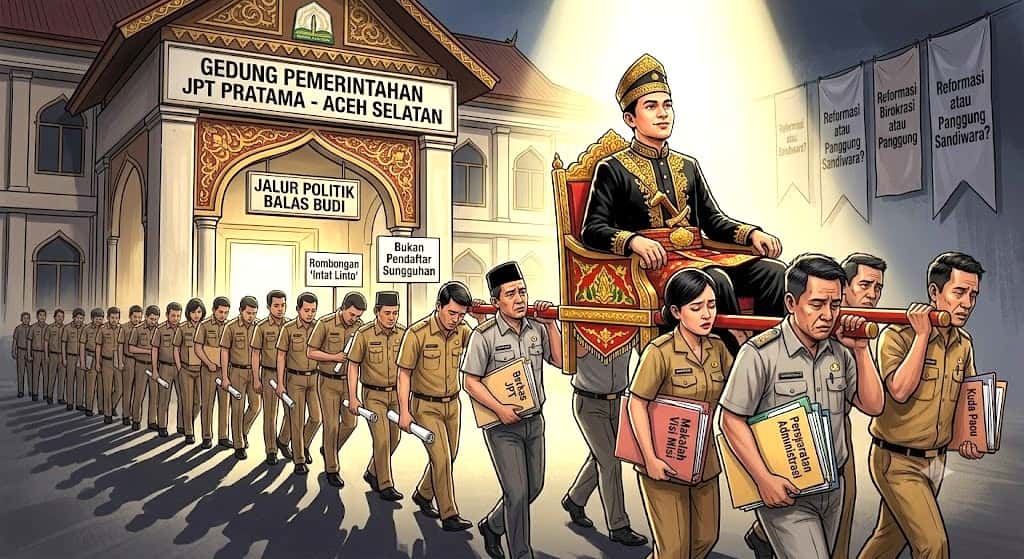 Tragedi Dua Dinas “Basah”: Saat ASN Menolak Menjadi Rombongan ‘Intat Linto’ Timses, di Seleksi JPT Aceh Selatan