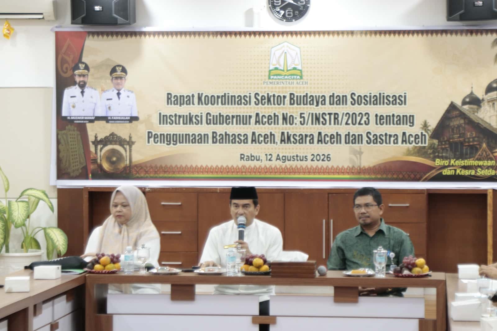Pemerintah Aceh Gelar Rakor Budaya, Ajak Masyarakat Tingkatkan Penggunaan Bahasa dan Aksara Aceh