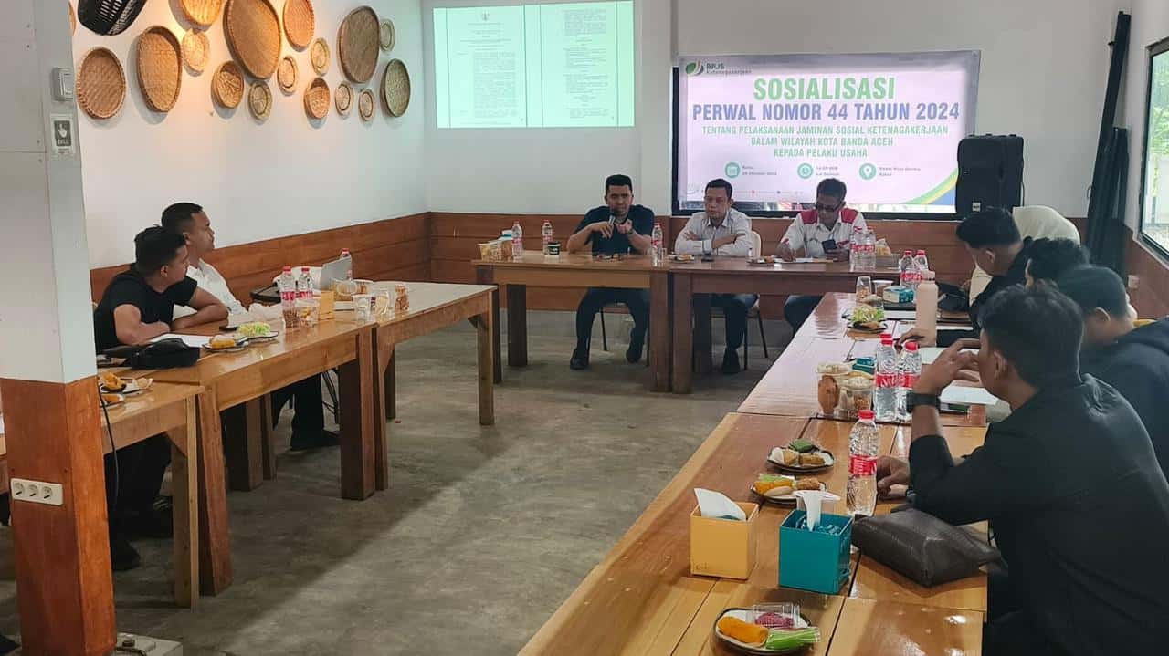 Disnaker Kota Banda Aceh menggelar sosialisasi Perwal Nomor 44 Tahun 2024