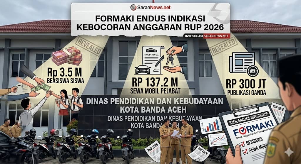 FORMAKI Endus Indikasi Kebocoran Anggaran Disdikbud Banda Aceh 2026: Dari Beasiswa Siluman hingga Sewa Mobil Pejabat Disorot
