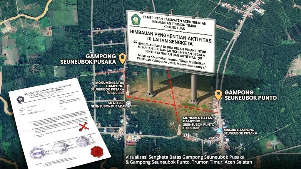 10 Bulan Terkatung-katung, Sengketa Tapal Batas Gampong di Trumon Timur pengaruhi Ekonomi Warga dan Rawan Konflik