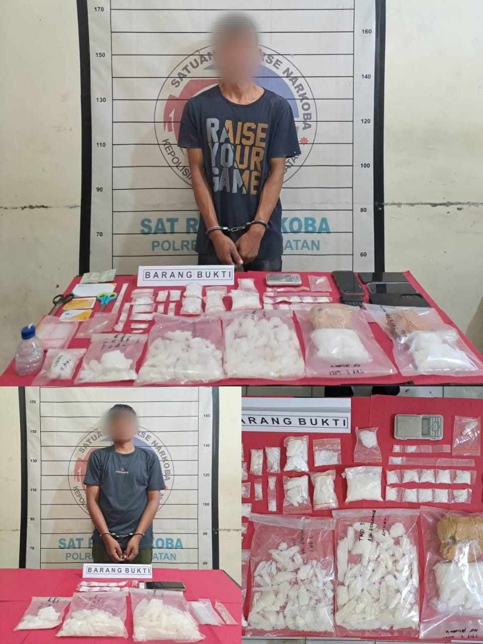 Polres Aceh Selatan Berhasil Ungkap Jaringan Narkoba, 1450 Gram Sabu Diamankan