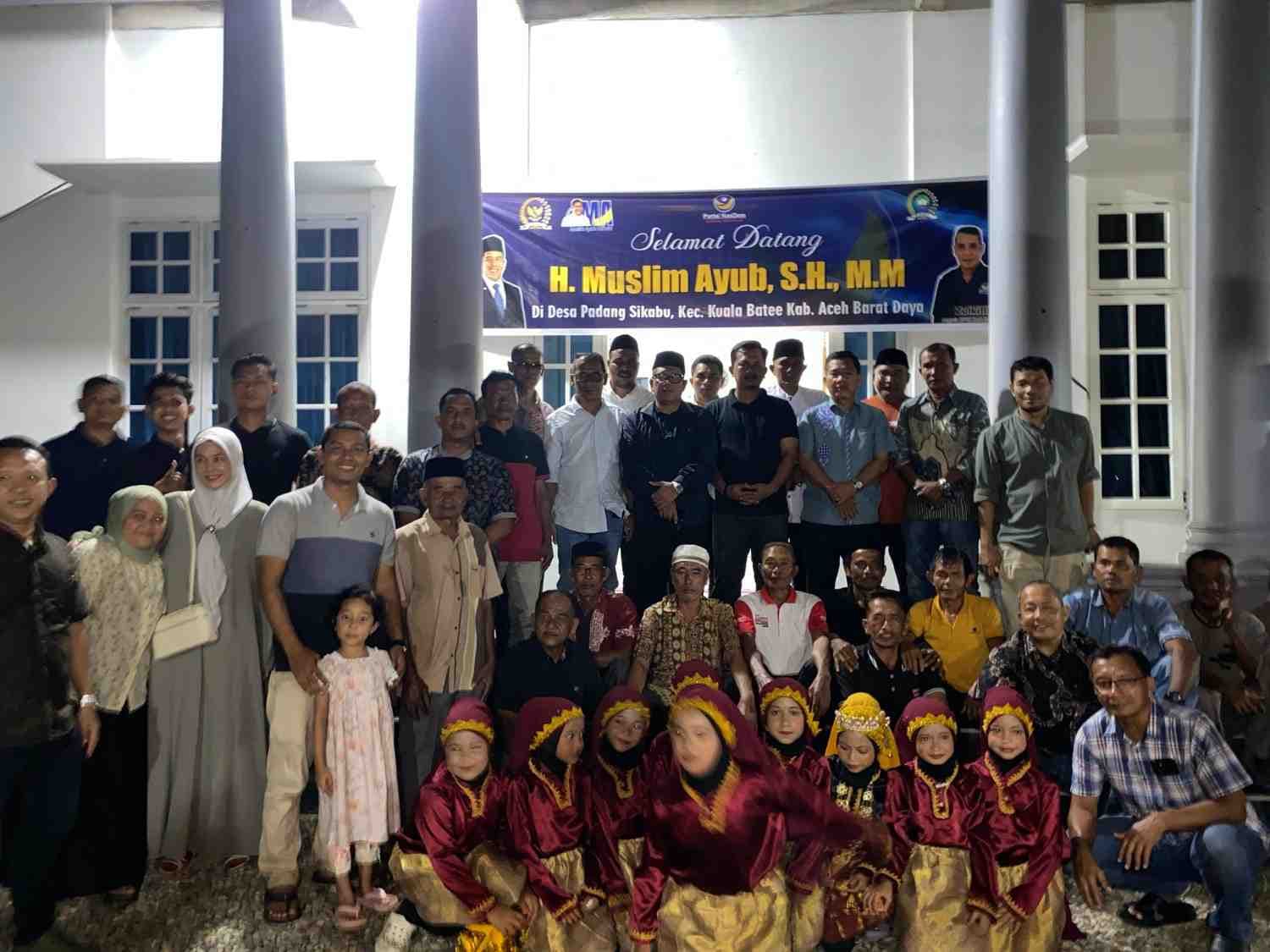 Diundang ke Abdya, Muslim Ayub Tampung Aspirasi Warga