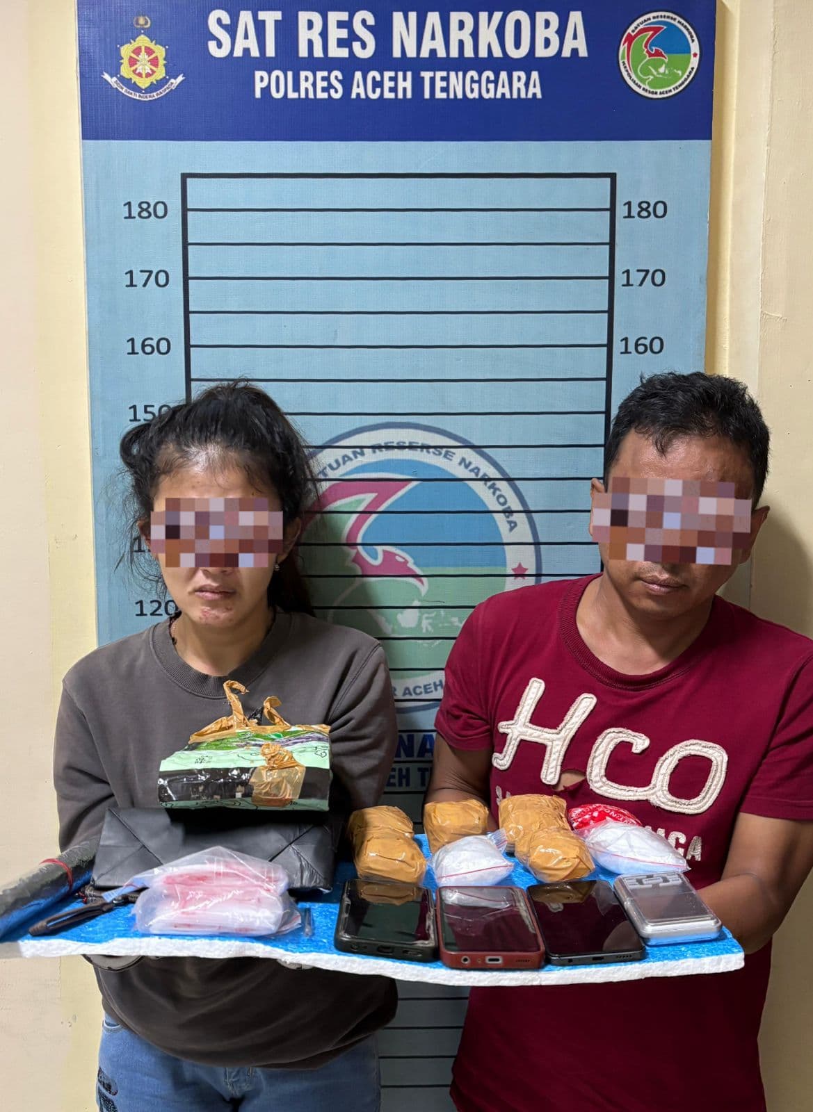 Polres Aceh Tenggara Ungkap Jaringan Narkoba Antarprovinsi Sita 833,88 Gram Sabu