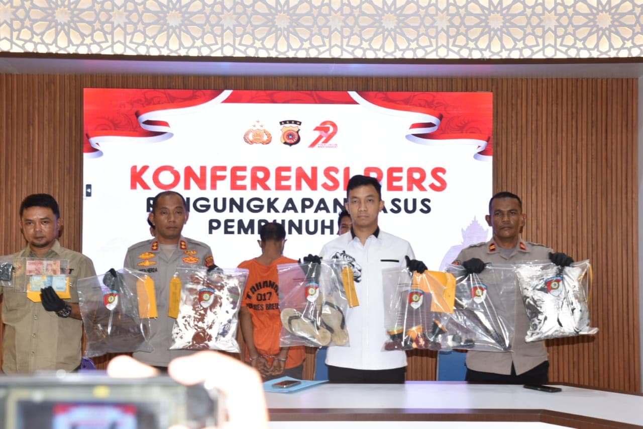 Polres Bireuen Berhasil Ungkap Kasus Pembunuhan, Pelaku Ternyata Orang Dekat Korban