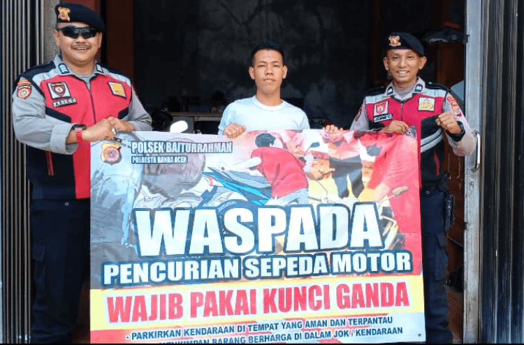 Polisi Banda Aceh Ajak Warga Gunakan Kunci Ganda untuk Cegah Curanmor