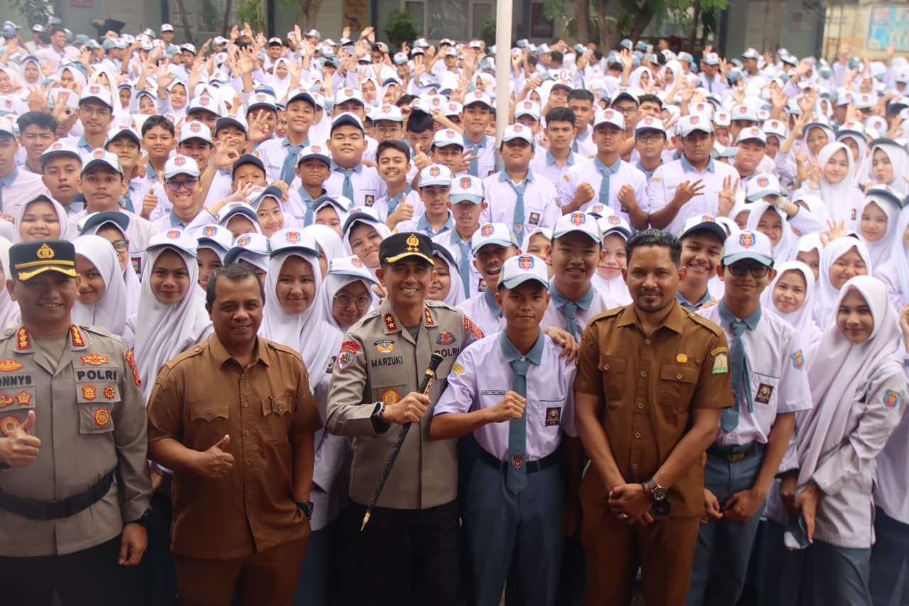 Saweu Sikula di 22 SMA, Kapolda Aceh Ingatkan Siswa Jauhi Narkoba hingga Bijak Bermedsos