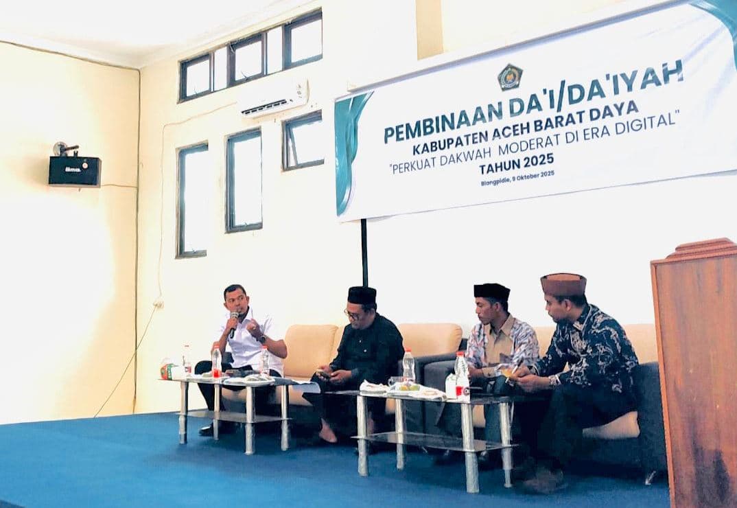 Kemenag Abdya Bekali Da’i dan Da’iyah untuk Perkuat Dakwah Moderat di Era Digital