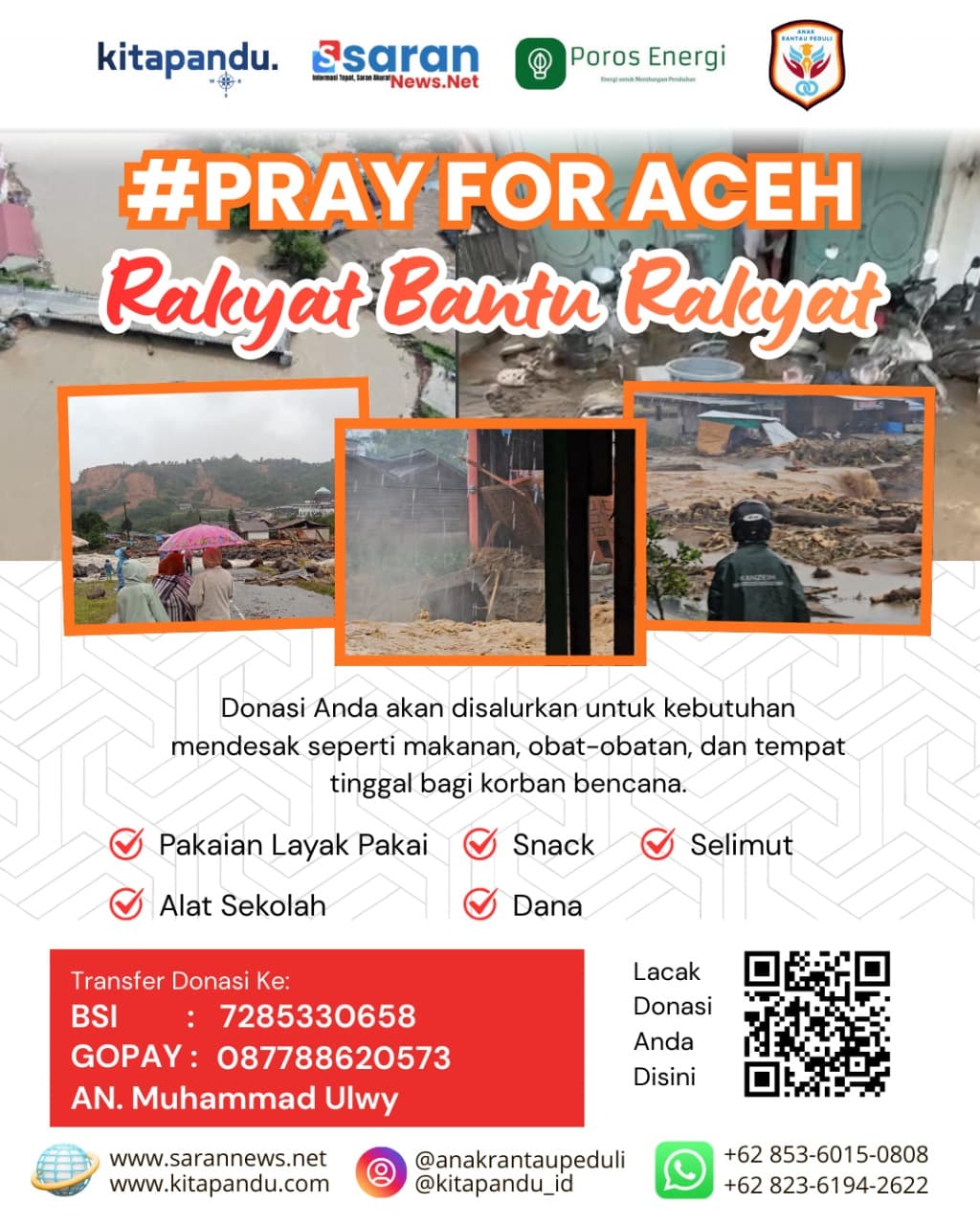 Darurat Bencana di Perbatasan Aceh Utara – Bener Meriah, KITA PANDU Galang Donasi untuk Korban Kecamatan Permata