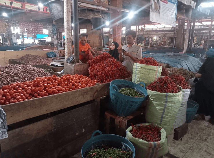 Pasokan Melimpah, Harga Cabai di Pasar Induk Lambaro Turun Drastis