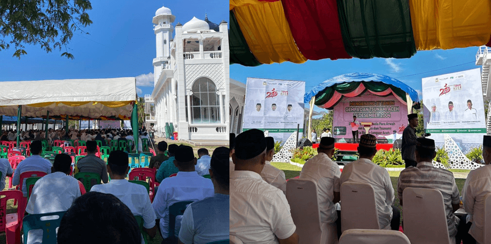 21 Tahun Tsunami Aceh: Ribuan Warga Larut dalam Zikir di “Masjid Ajaib” Lampuuk