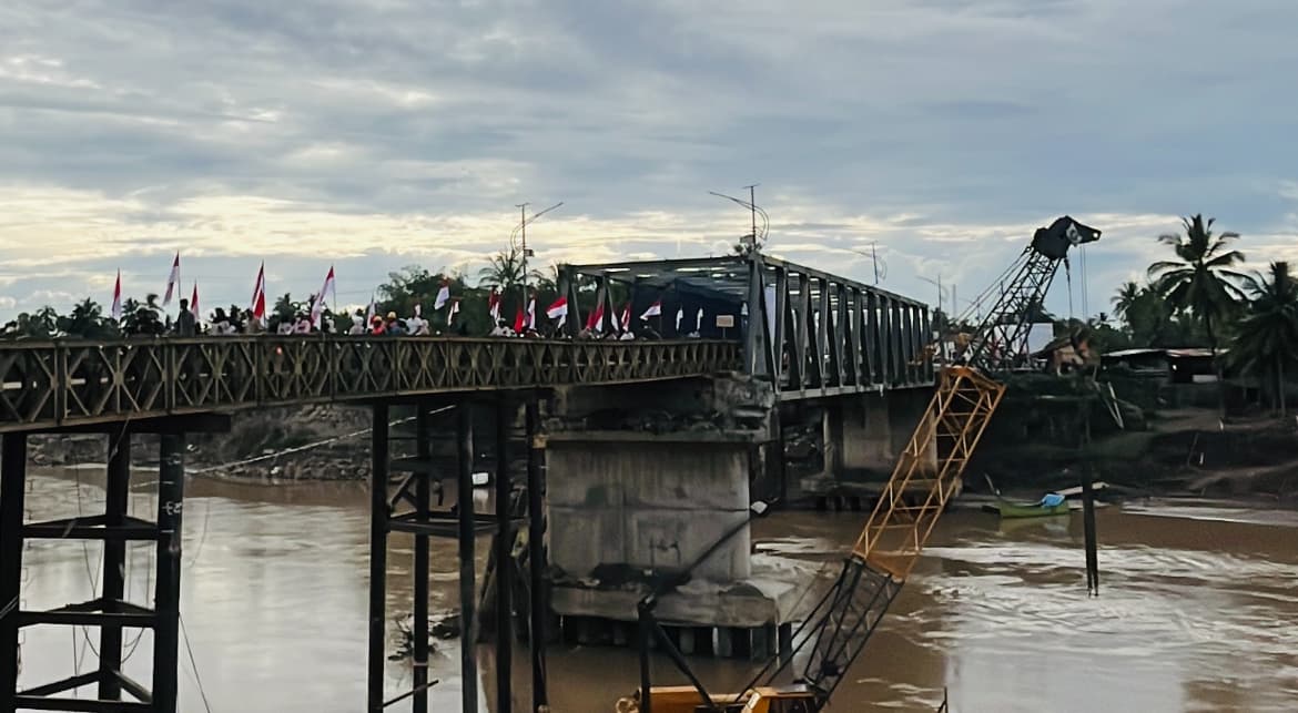 DARURAT: Alas Rusak, Jembatan Bailey Kuta Blang Ditutup Sore Ini, Kendaraan Dialihkan ke Awe Geutah