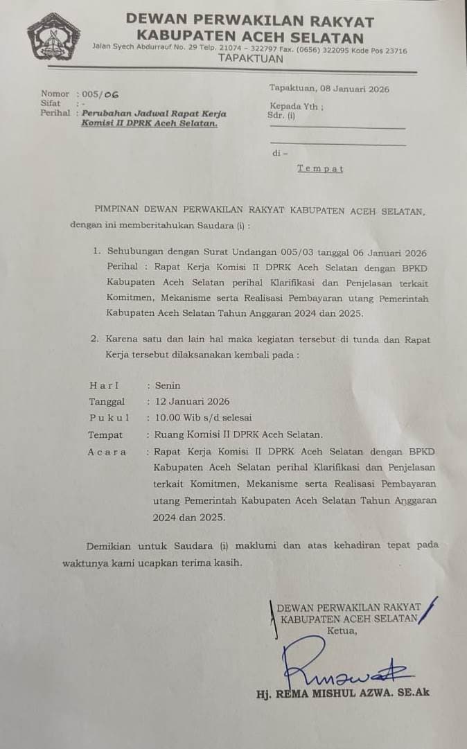 Rapat Batal Mendadak, Rekanan Meradang di Gedung Dewan: “Masak DPRK Diatur Kepala Keuangan?”, Ancam Bawa Massa Senin Depan