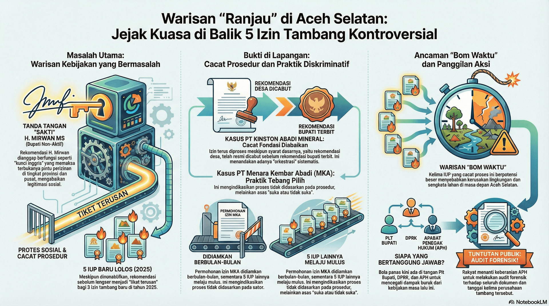 WARISAN “RANJAU” DI UJUNG TANDUK: 5 IUP Tambang Lolos Mulus di 2025, Bukti “Tanda Tangan Sakti” yang Kontroversi?
