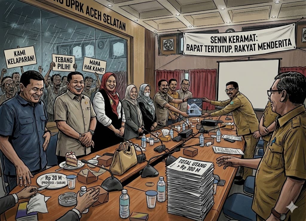 Terkuak Hasil Rapat Tertutup: DPRK Hanya Janjikan “Saran” dan Proyeksi Rp 20 Miliar, Rekanan: “Sisanya Mau Dikemanakan?”