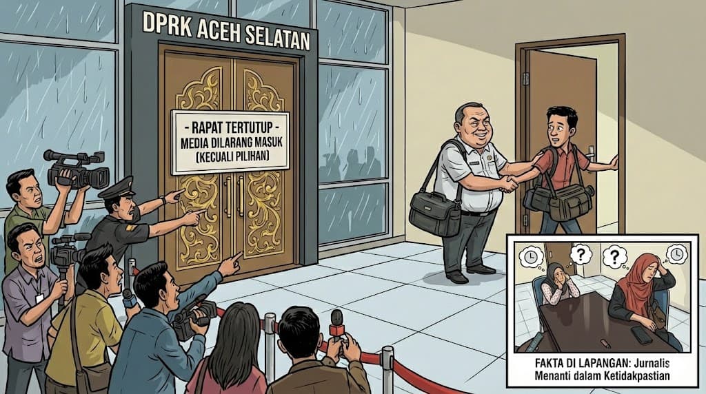 Alarm Bahaya dari Gedung Dewan: Diskriminasi Media Diduga “Mainan” Pimpinan Rapat Sendiri, Kebisuan Asosiasi Jadi Preseden Buruk