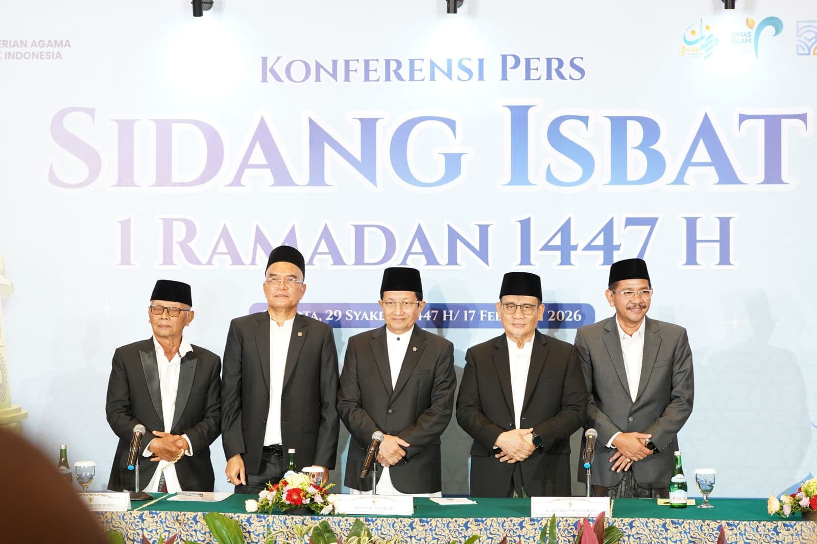 Pemerintah Tetapkan 1 Ramadan 1447 H Jatuh pada hari Kamis 19 Februari 2026
