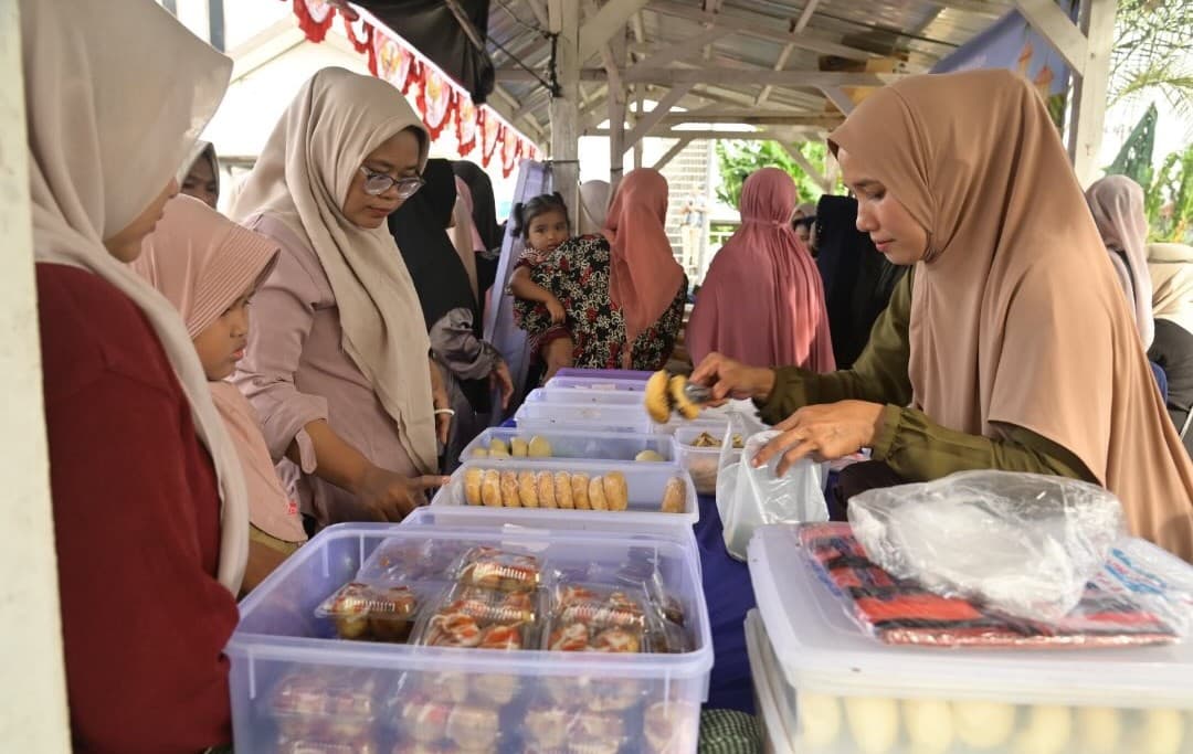 Gampong Leu Ue Gelar Bazar Ramadhan Takjil Serba Seribu