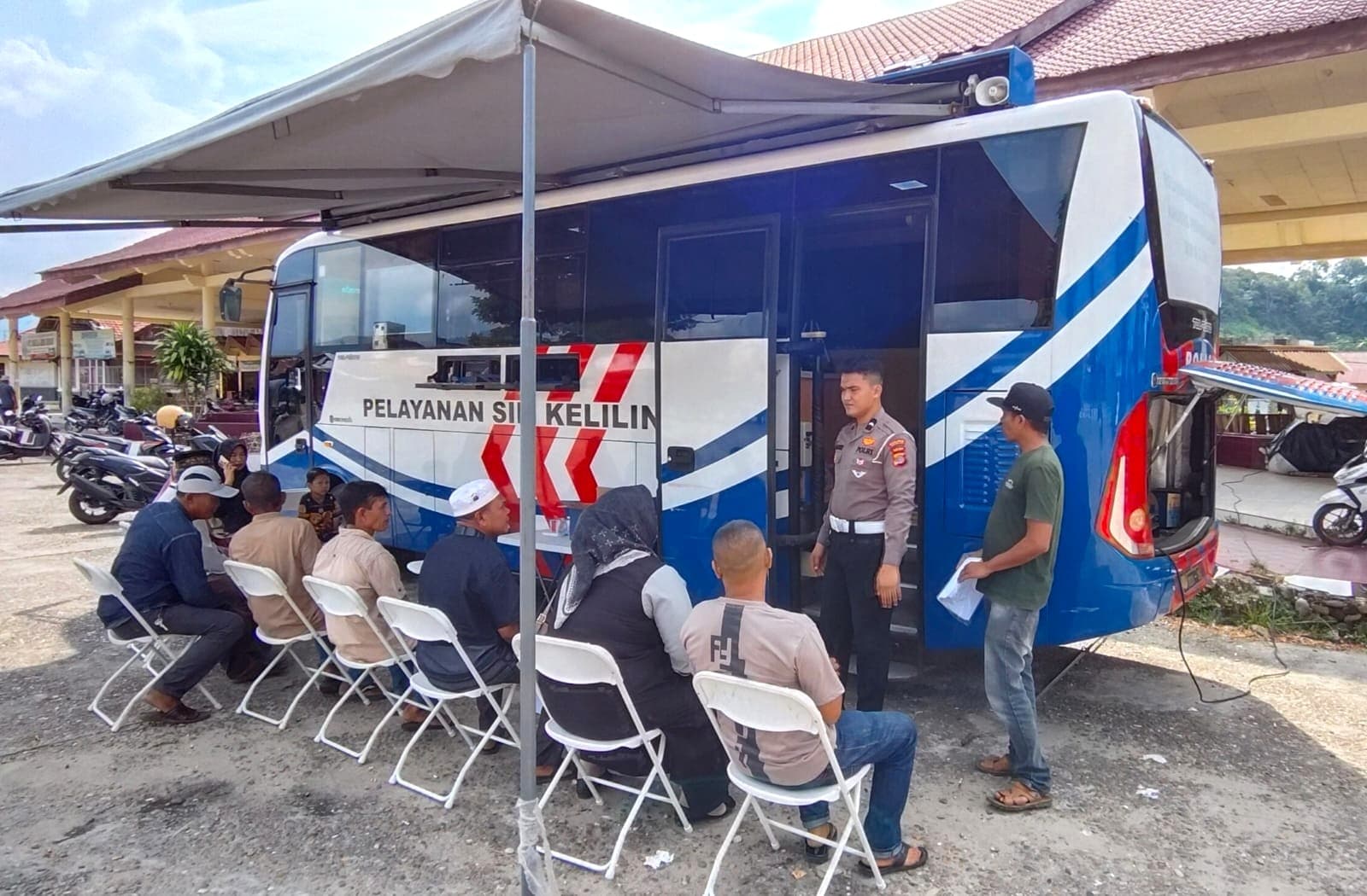 Dekatkan Layanan ke Warga, Satlantas Polres Aceh Selatan Gelar SIM Keliling di Kota Fajar