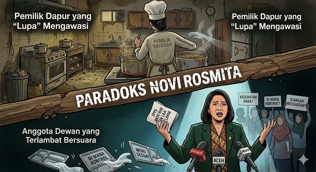 “Paradoks Novi Rosmita: Pemilik Dapur yang ‘Lupa’ Mengawasi, Anggota Dewan yang Terlambat Bersuara”