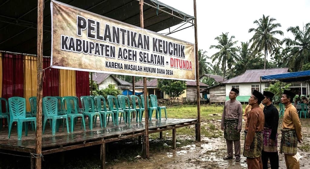 Pelantikan Keuchik Aceh Selatan Tertunda, Mencuat Isu Terganjal LPJ Dana Website Desa yang dalam Kasus Hukum
